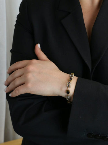 Bracelet Bracelet ancien or jaune saphirs perles fines 58 Facettes 286