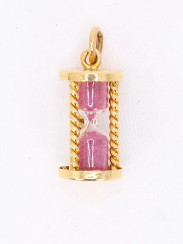 Pendentif Pendentif charms vintage sablier or jaune 58 Facettes 1099.2