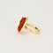 Bague 54 Bague Camée Corail 58 Facettes