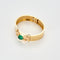 Bracelet Vintage en Or Jaune avec Émeraude en cabochon
