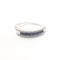 Bague 54 Bague en or blanc sertie de 56 diamants et 10 saphirs 58 Facettes