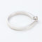 Bague 55 Bague solitaire en or blanc 18 carats et diamant de 0,12 carat 58 Facettes 130022
