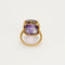 Bague 51 Bague Cocktail en or jaune et améthyste 58 Facettes PRG1867