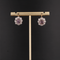 Boucles d'oreilles Boucles d'oreilles anciennes marguerites saphirs roses et diamants 58 Facettes 24-287