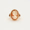 Bague 51 Bague camée en or rose et diamants 58 Facettes