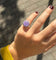 Bague POIRAY - Bague "filles Antik" or blanc, calcédoine, diamants 58 Facettes