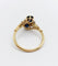 Bague vintage toi et moi or jaune 18k saphirs et diamants