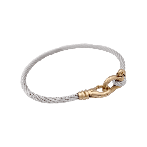 Bracelet Bracelet vintage Fred "Force 10" or et acier. 58 Facettes 34405