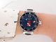 Montre montre LOUIS VUITTON tambour diver q103f automatique 39 mm acier 58 Facettes 266119
