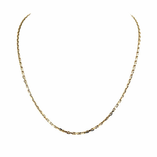 Collier Collier Matinée or jaune maille type forçat, diamants 58 Facettes GEL-NL-MOR-YG