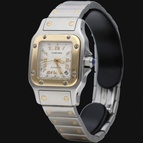 Montre Cartier Montre Santos De Cartier Galbee Pm 58 Facettes MT42393