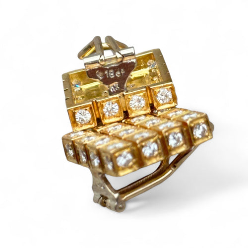 Boucles d'oreilles Boucles d'oreilles clips diamants en or jaune 18 carats 58 Facettes 319