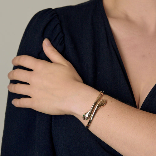 Bracelet Bracelet "Serpent" en or jaune, rubis et émeraudes 58 Facettes BIA1213
