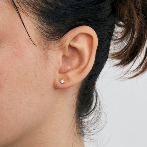 Boucles d'oreilles Paire de boucles d’oreilles or jaune et diamant 58 Facettes GAW6