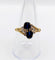 Bague vintage toi et moi or jaune 18k saphirs et diamants