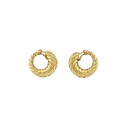 Boucles d'oreilles Boucles d'oreilles vintage, or jaune. 58 Facettes 34424