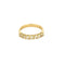 Alliance en or jaune et diamants