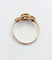 Bague 60.5 Bague victorienne or jaune, trèfle à quatre feuilles et émail bleu (circa 1890) 58 Facettes A05633