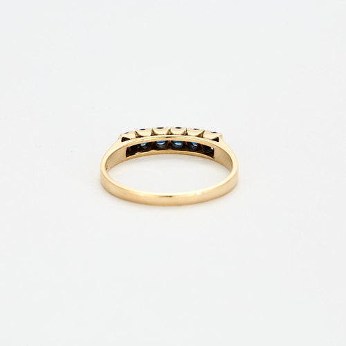Bague 55 Demi Alliance Saphir 58 Facettes