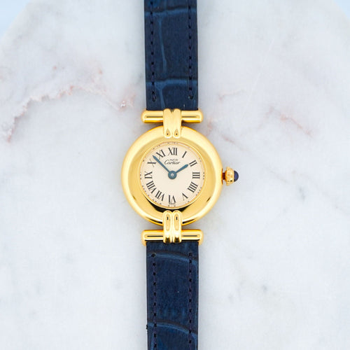 Montre Cartier Must Colisée - Ivory roman dial 58 Facettes