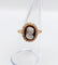 Bague 55.5 Bague marquise or jaune, camée sur agate, perles (circa 1900) 58 Facettes A04862