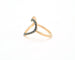 Bague Bague cœur en or rose et diamant noir 58 Facettes 12777
