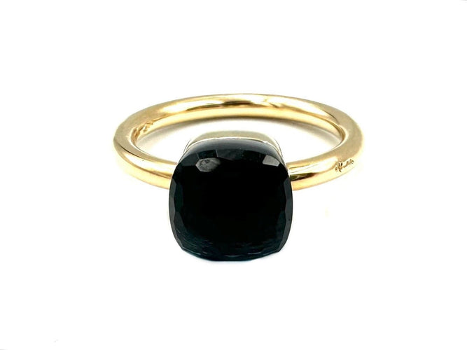 Bague 54 POMELLATO. Collection "Nudo Petit", bague 2 ors 18K et topaze bleue de Londres 58 Facettes