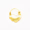 Boucles d'oreilles Boucles d'oreilles créoles savoyardes or jaune et blanc 58 Facettes