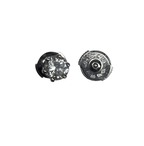 Boucles d'oreilles Boucles d'oreilles puces or blanc 18K et diamants 0,65 ct (x2) 58 Facettes