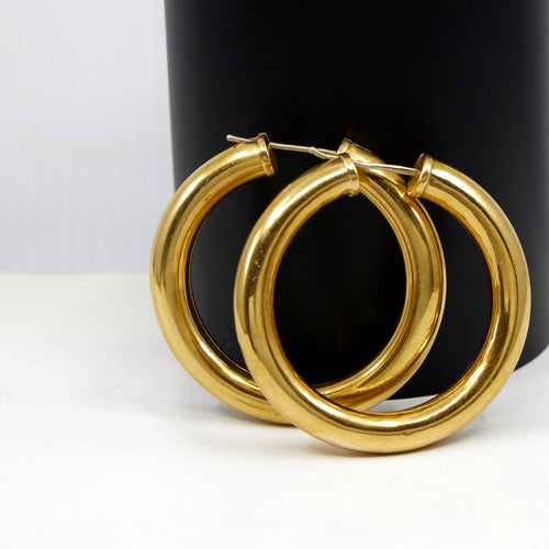 Boucles d'oreilles CREOLES OR JAUNE 18K 58 Facettes 0