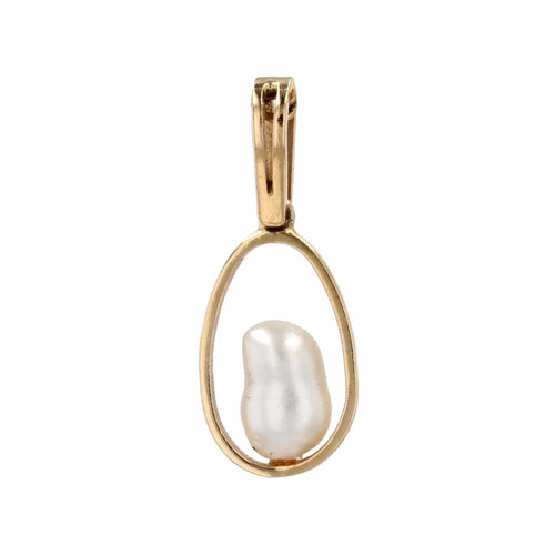 Pendentif Pendentif en or et sa perle baroque 58 Facettes CVP17