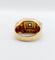 Bague 55 Bague tank art deco or jaune 18k et platine ornée de diamants 58 Facettes A04969