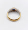 Bague 51 Bague jonc vintage or jaune 18k saphir naturel et pavé de diamant 58 Facettes A06171