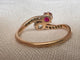Bague 52 Bague "Toi et Moi" rubis et diamants en or jaune 58 Facettes BJ-002