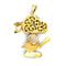 Pendentif Pendentif vintage Snoopy or jaune et diamants 58 Facettes 7034/10