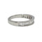 Bague 51 Demi-alliance or blanc et diamants 1,5 ct 58 Facettes