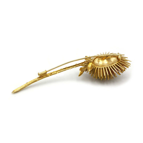 Broche Broche Chardon  or jaune 58 Facettes 240057R