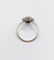 Bague 51 Bague marquise style art déco or blanc ornée d'un saphir naturel et de diamants taille brillants 58 Facettes A04625