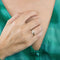 Bague 56 Solitaire en or gris 58 Facettes