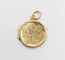 Pendentif Petit pendentif porte photo antique or 18k ciselé de fleurs (circa 1900) 58 Facettes A06174
