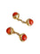 Boutons de manchette CARTIER - Paire de boutons de manchettes corail 58 Facettes