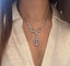 Collier Collier Art Nouveau en or blanc 18k et diamants 58 Facettes