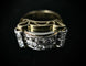 Bague 50.5 Bague Tank d'époque 1940/50 deux ors diamants 58 Facettes
