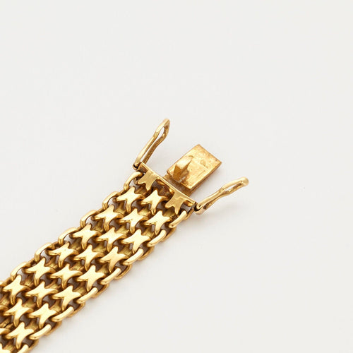 Bracelet Bracelet paillasson or jaune 58 Facettes LP503/2