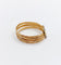 Bague 61.5 Bague semainier victorienne fleur en or rose 18k et émail bleu 58 Facettes A06639