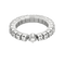 Bague 53 Bague souple en or blanc et diamants 58 Facettes JRW0022-53