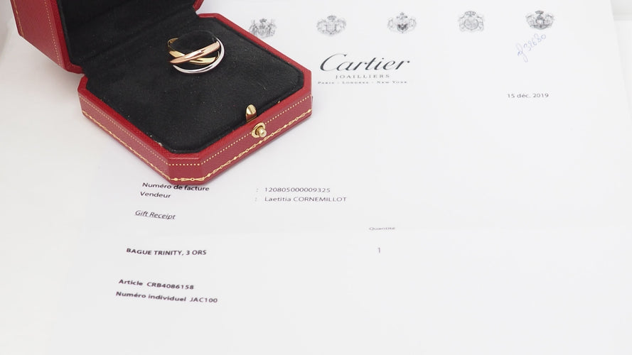 Bague Bague Trinity 3 ors de Cartier 58 Facettes