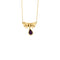 Collier en or jaune et améthyste