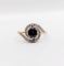 Bague 59 Bague tourbillon or jaune, saphir et diamants taille rose (circa 1900) 58 Facettes A05937
