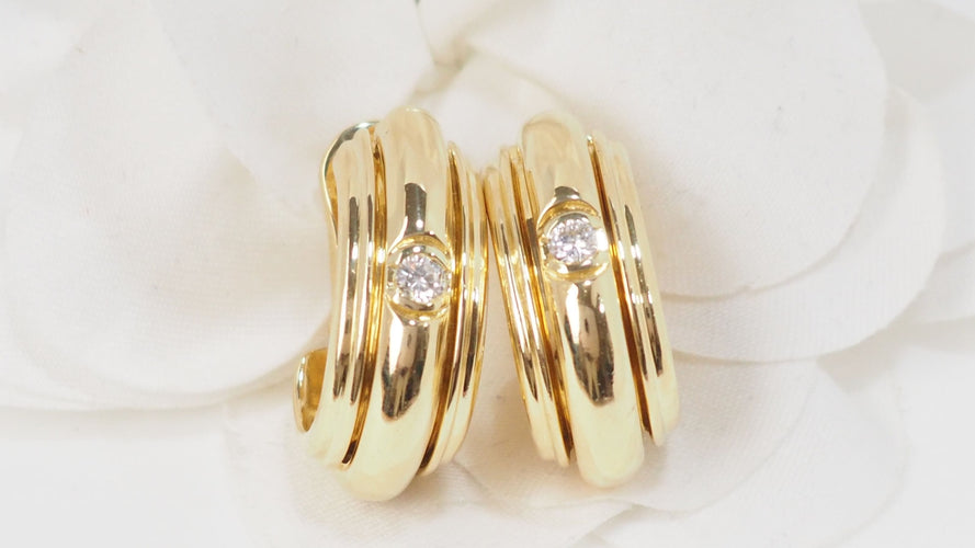 Boucles d'oreilles PIAGET - Boucles d'oreilles Possession en or jaune et diamants 58 Facettes 32654